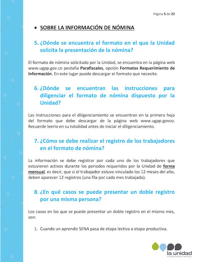 Pregunta un lector sobre nuestra noticia de la UGPP 