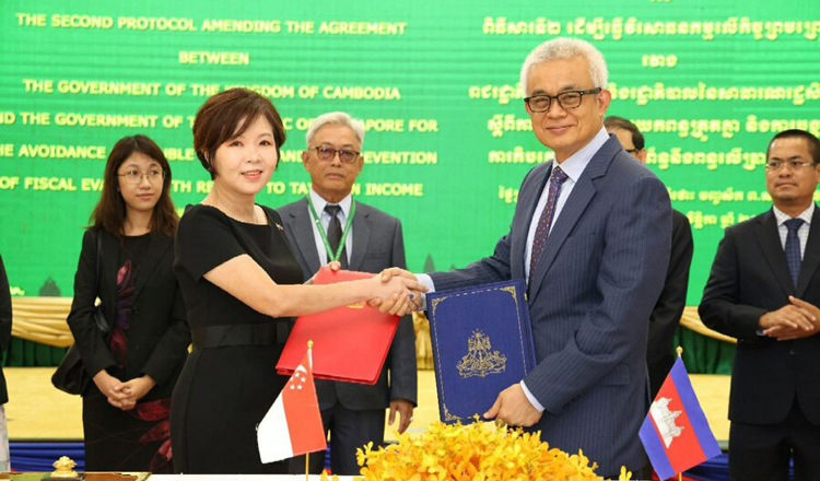 Cambodia and Singapore align tax agreement with international guidelines.