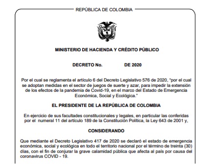 https://www.mundovideo.com.co/colombian-gambling-news/coljuegos-publishes-the-draft-of-the-decree-that-establishes-the-requirements-to-those-interested-in-importing-used-or-remanufactured-slots