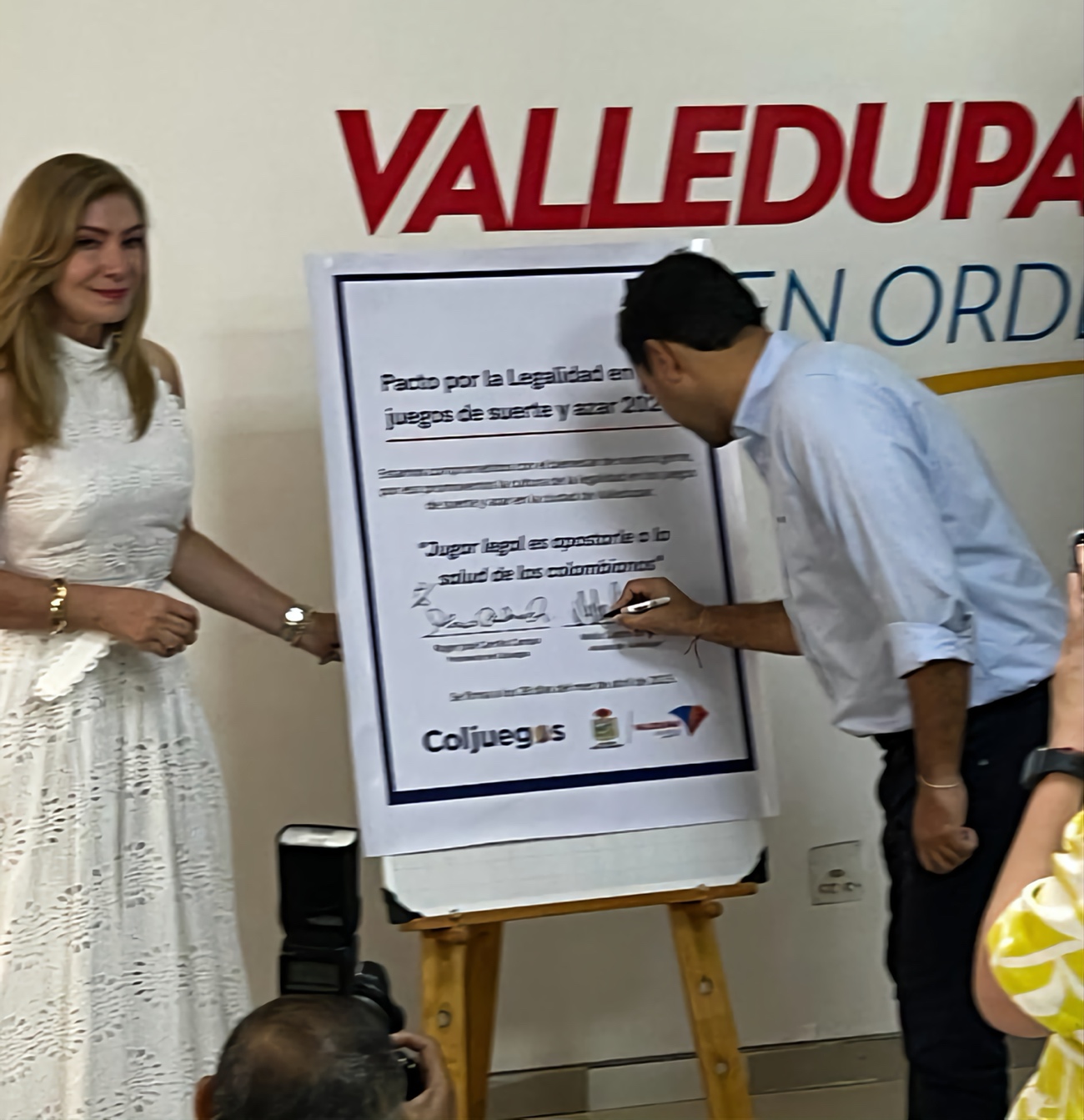 Coljuegos signs an agreement for legality in Valledupar