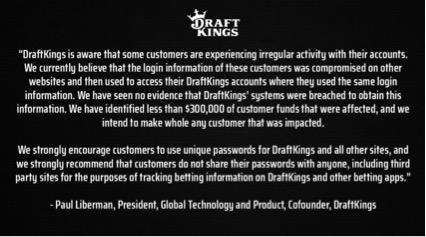 Draftkings takes on white glove client scamming