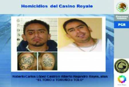 Capturan a otro responsable de masacre en casino Royale