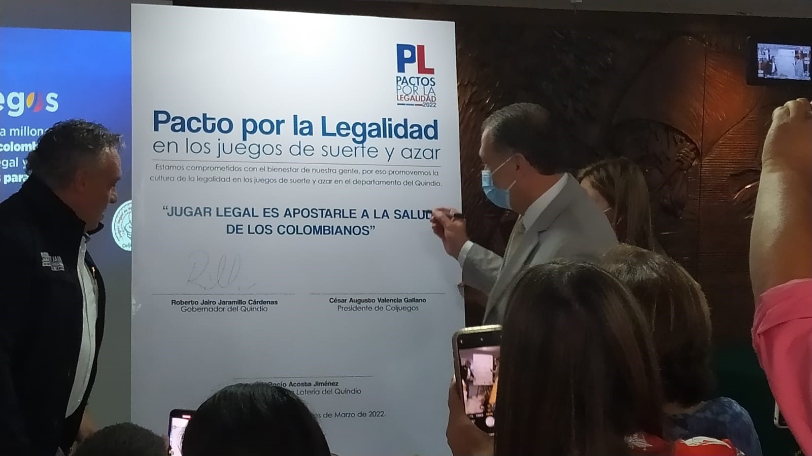 Quindío pionero en la cohorte 2022 de los pactos por la legalidad de Coljuegos