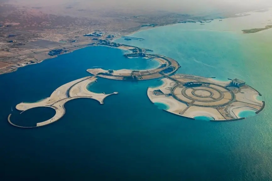 Al Marjan Island the home of Wynn Resorts’ integrated resort project in the United Arab Emirates