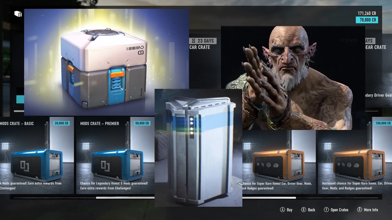 Loot Box Content, rated 18+ in Australia