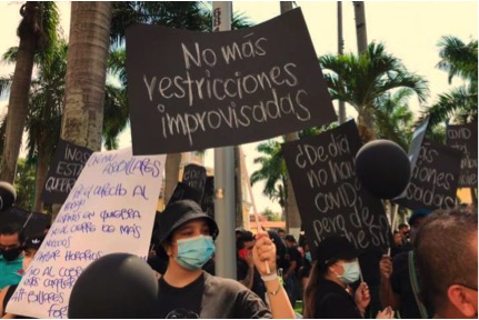 Now, besides the Colombian gambling sector, there are bars, hotels, travel and tourism to protest