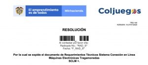 Online system in Colombia