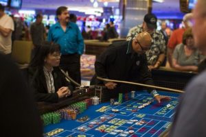 Pennsylvania gambling industry with green numbers