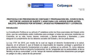 Protocol for the Prevention of Infection and Spread of COVID-19 within Casinos