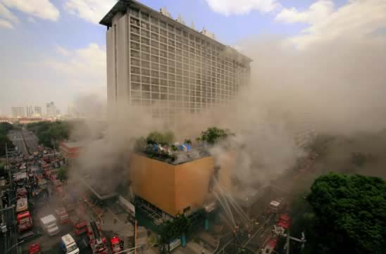 More than 300 guests were evacuated