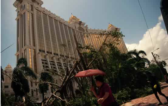 Typhoon Hato affected various casinos resorts in Macau