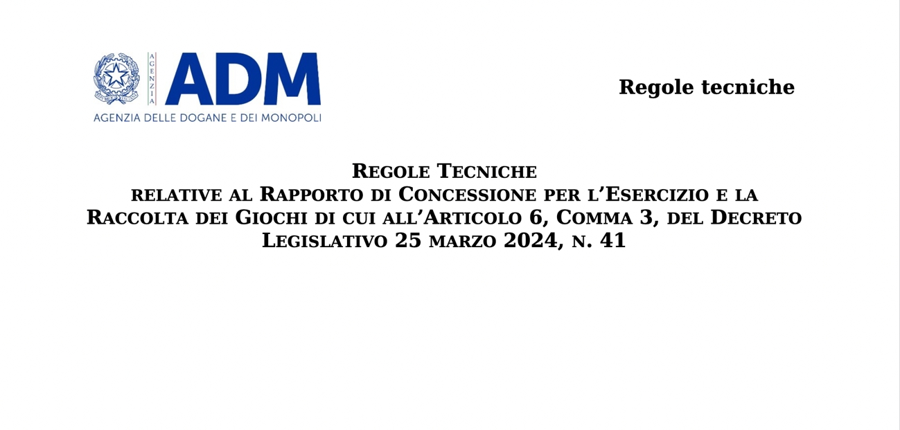 Italia: Online gaming announcement, technical rules stand still in the Eu Commission until October 18th.