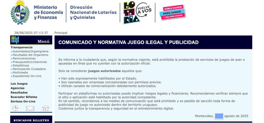 Uruguay reinforces ban on unauthorized online gambling