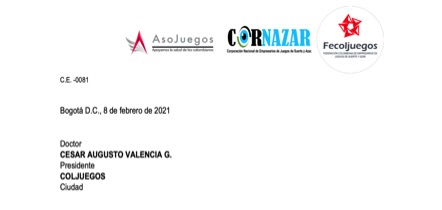 Agremiaciones piden a Coljuegos con urgencia pensar en el sector antes de trabajar en nuevas regulaciones