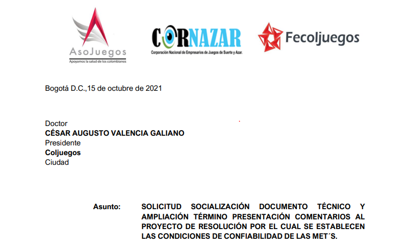 Agremiaciones se pronuncian y piden calma sobre homologación de las MET