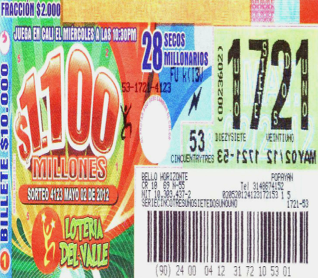 Aumenta la venta de lotería en Colombia