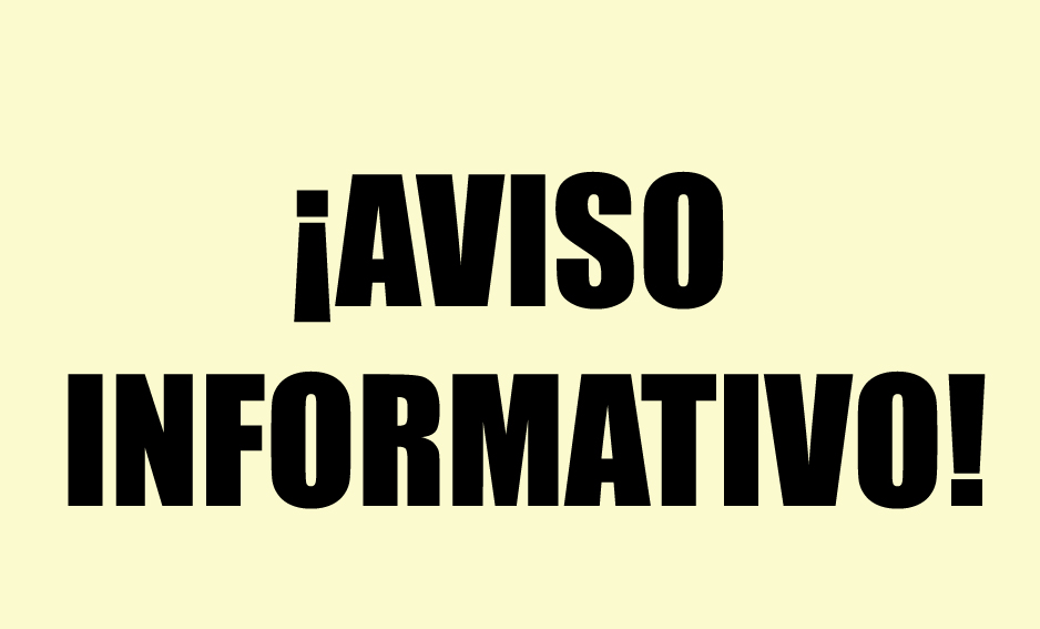 ?AVISO INFORMATIVO!: