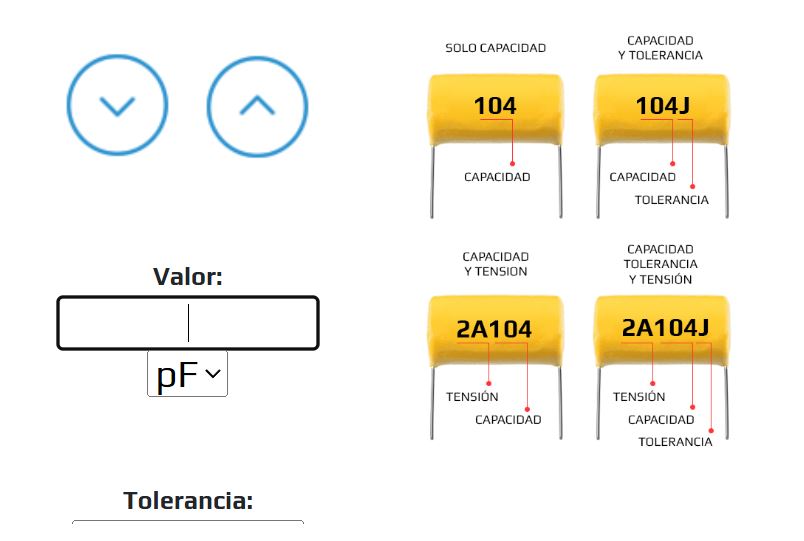 Calcular el valor de un condensador o capacitor