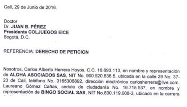 Coljuegos debe autorizar alza
