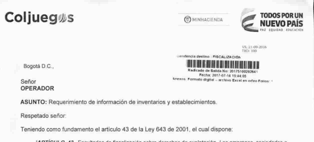 Coljuegos en proceso de actualización de inventario de MET´s en Colombia
