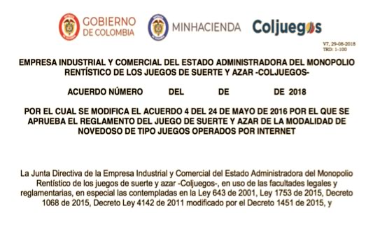Coljuegos proyecta que se pueda jugar utilizando al sector financiero