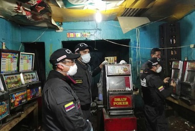 Decomiso sin precedentes de Maquinas tragamonedas en BogotÃ¡