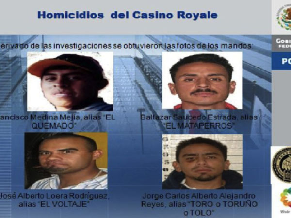 Identifican a 4 supuestos autores intelectuales de ataque a casino en M?xico