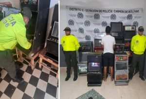 InsÃ³lito Tragamonedas ilegales operaban sobre cajas de madera  Coljuegos