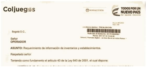 Inventario de Coljuegos Treceava visita, esta vez en Antioquia , eje cafetero y Valle, aquí la lista