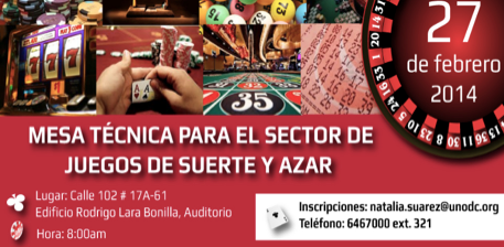 Mesa técnica del sector de juegos de suerte y azar