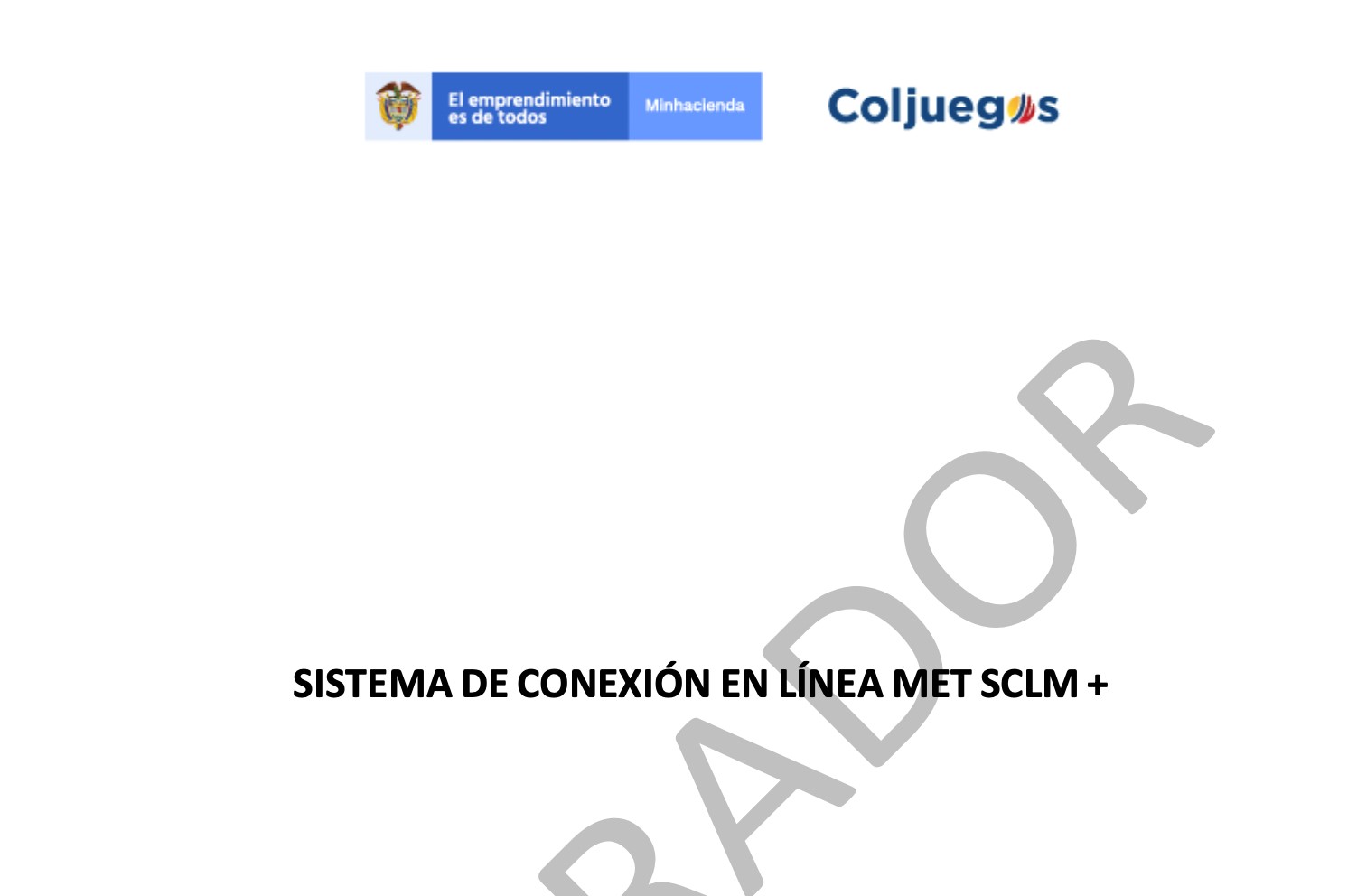 Sistema de Conexión en Línea para las MET se deberán cambiar