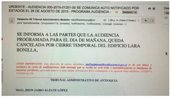 Suspenden audiencia de demanda contra Coljuegos por orden judicial