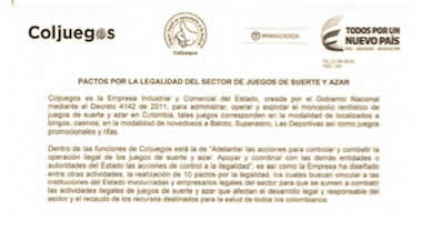 Todo listo para el segundo pacto por la legalidad