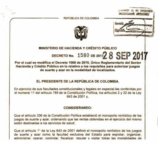 ULTIMA HORA USO DE SUELOS QUE REVOLUCIONA EL MERCADO DE JUEGOS EN COLOMBIA