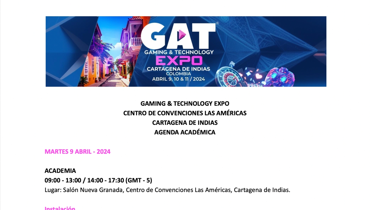 GAT expo inicia este ciclo hoy a las 9:00am