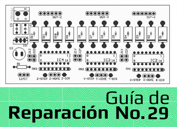 Circuito controlador para motor paso a paso, steeper motor 