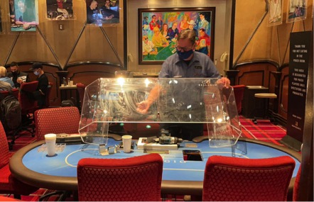 Breathe at your RISK!  Poker rooms in Las Vegas are getting rid of plexiglass