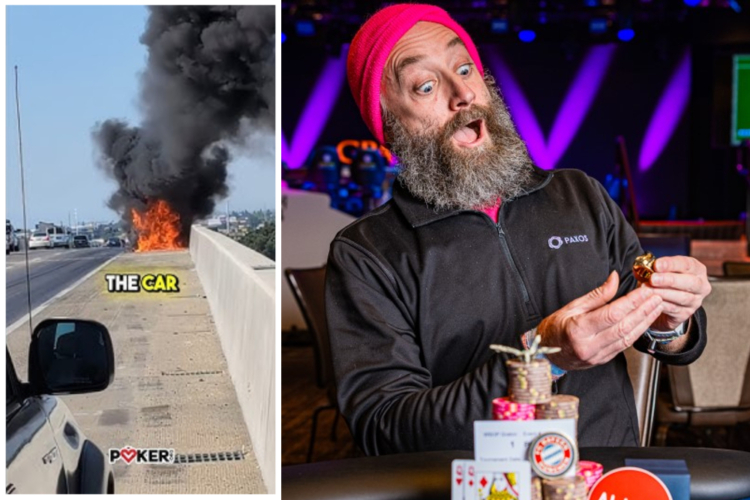 He went from being in a burning car to winning a WSOPC ring.