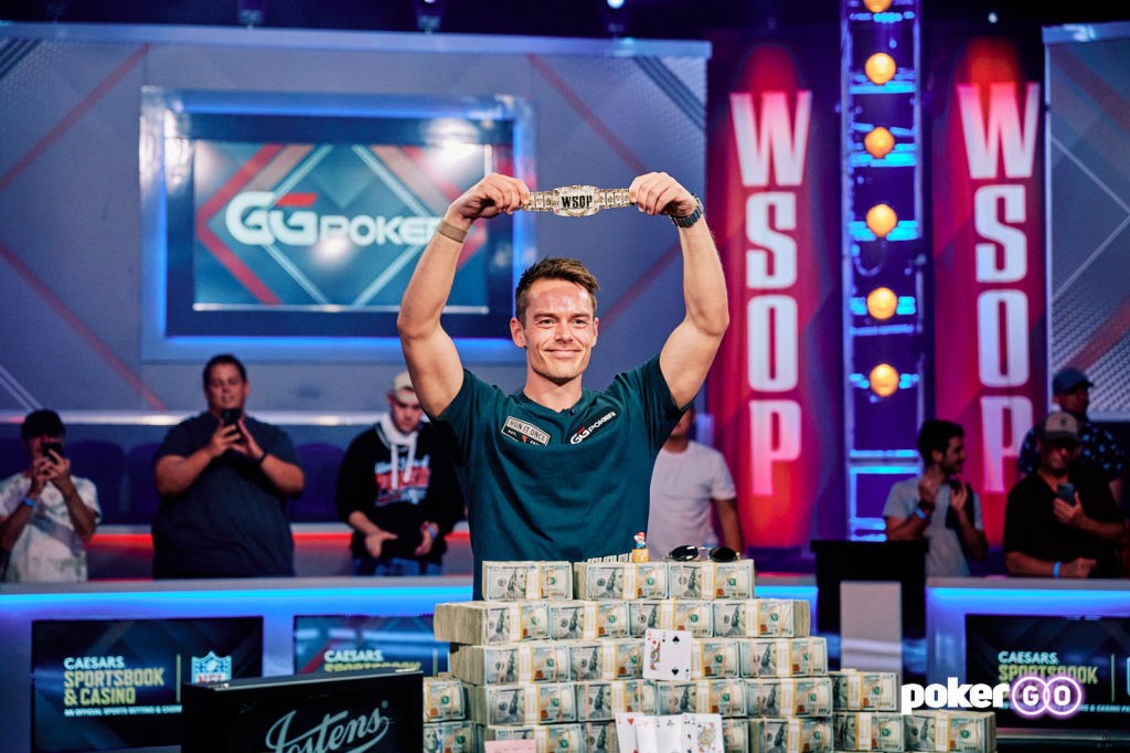 How much the second-largest main event field winner took home?