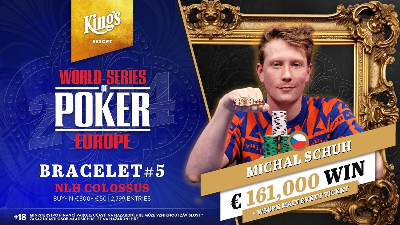Michal Schuh wins the Colossus of the World Series of Poker Europe