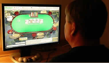 Online poker taking room in NY