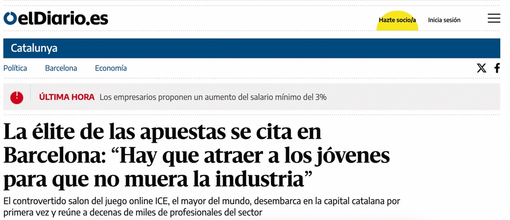 Así escribió el Diario.es sobre la feria en Barcelona
