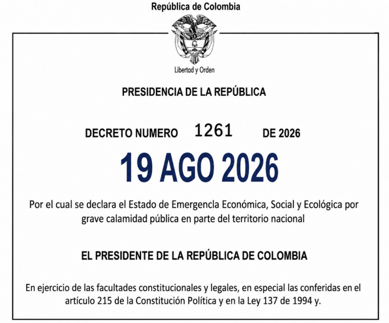Emergencia Económica abre juego, regalías y activos públicos para reconstruir Colombia