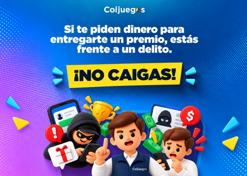 Coljuegos alerta por estafas con premios y apuestas falsas